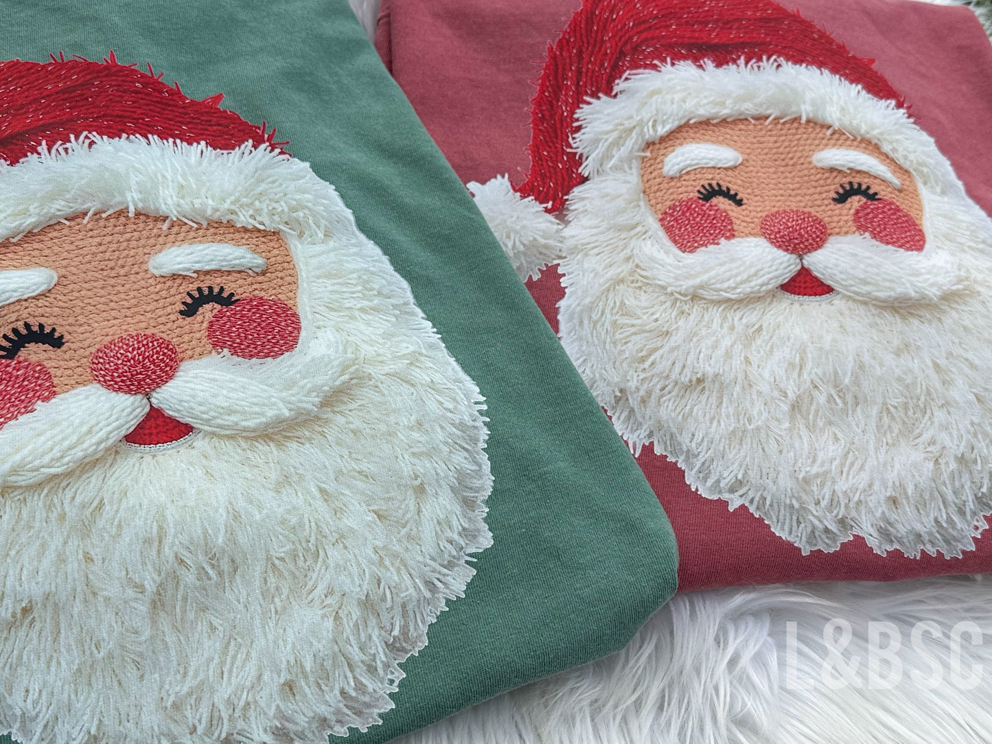 Faux Yarn Santa