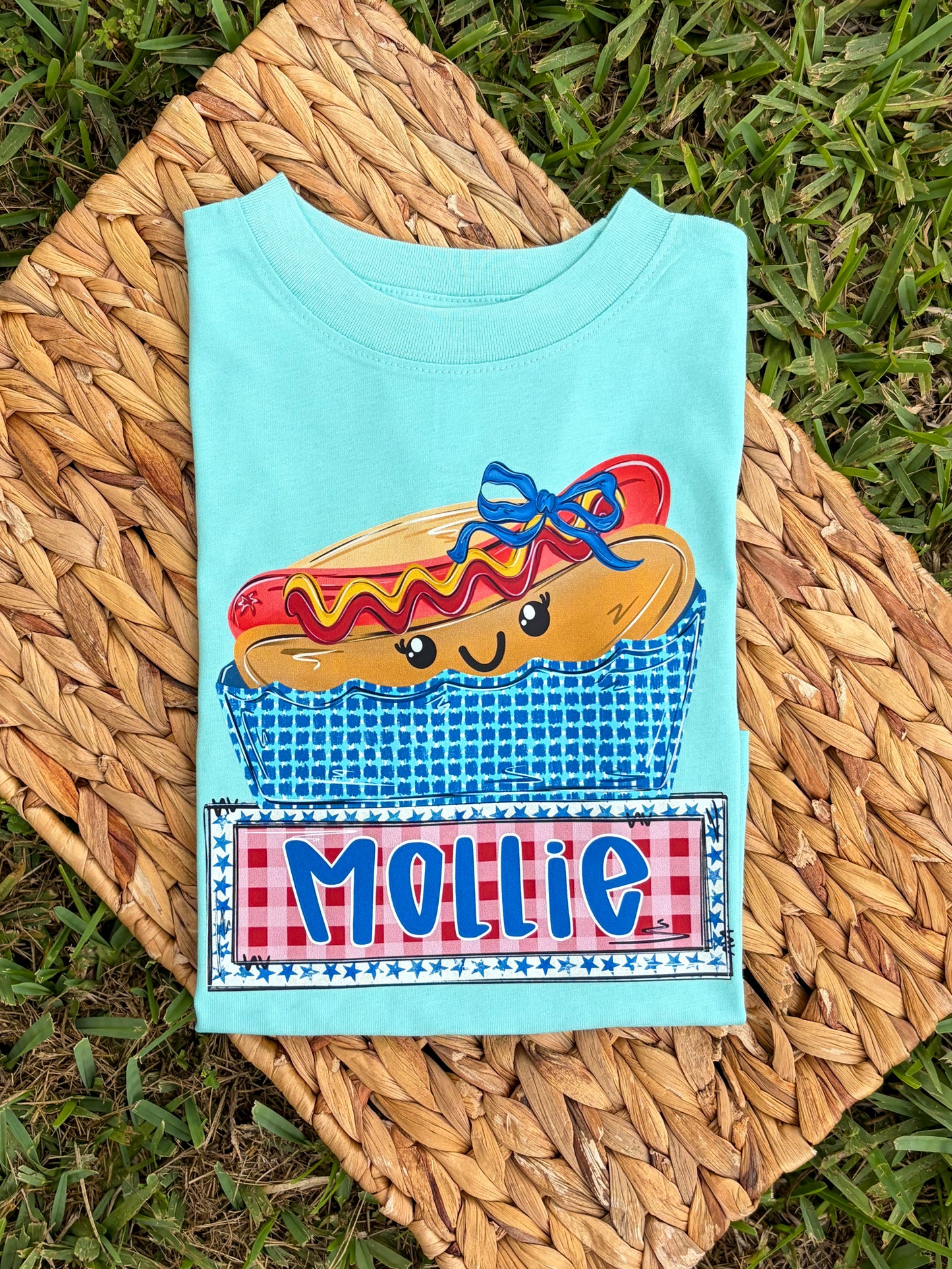 Hot dog name tee