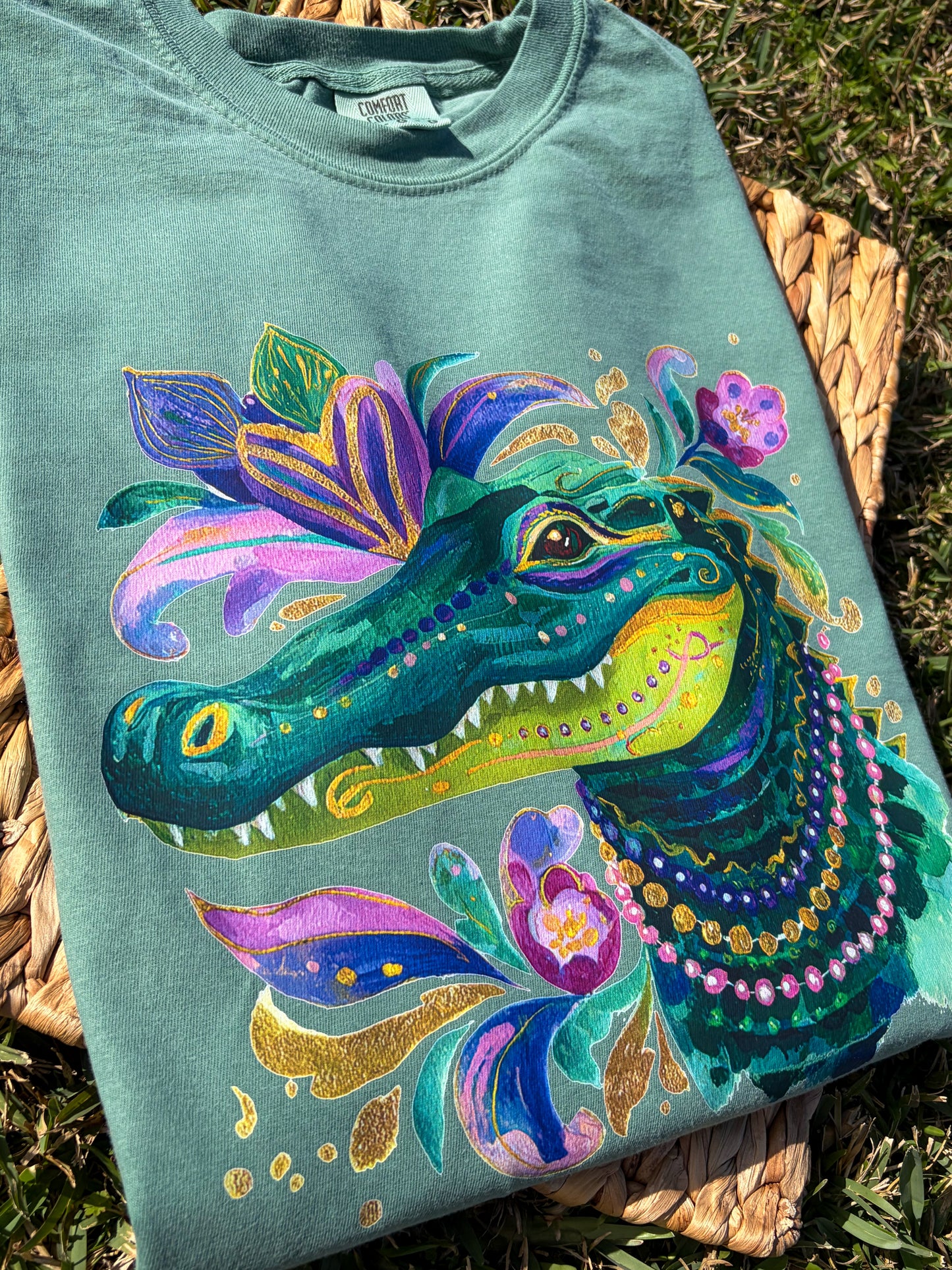 Mardi Gras Alligator Shirt