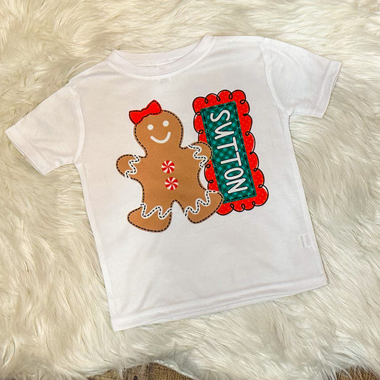 Gingerbread Name Tee