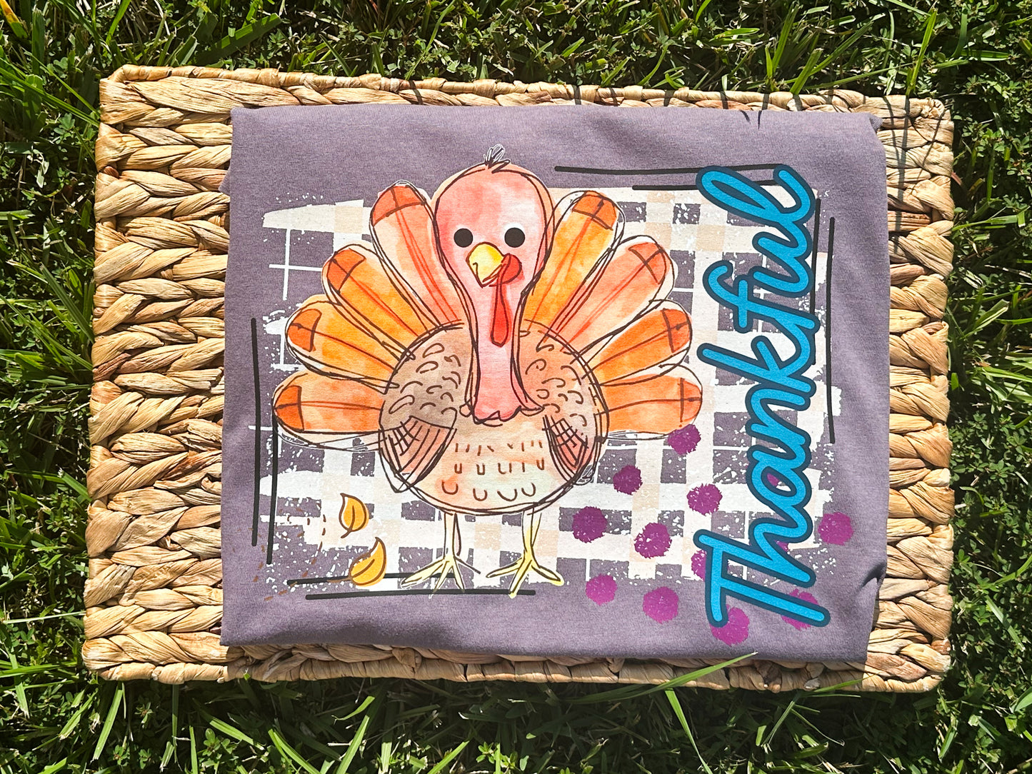 Thankful Watercolor Turkey