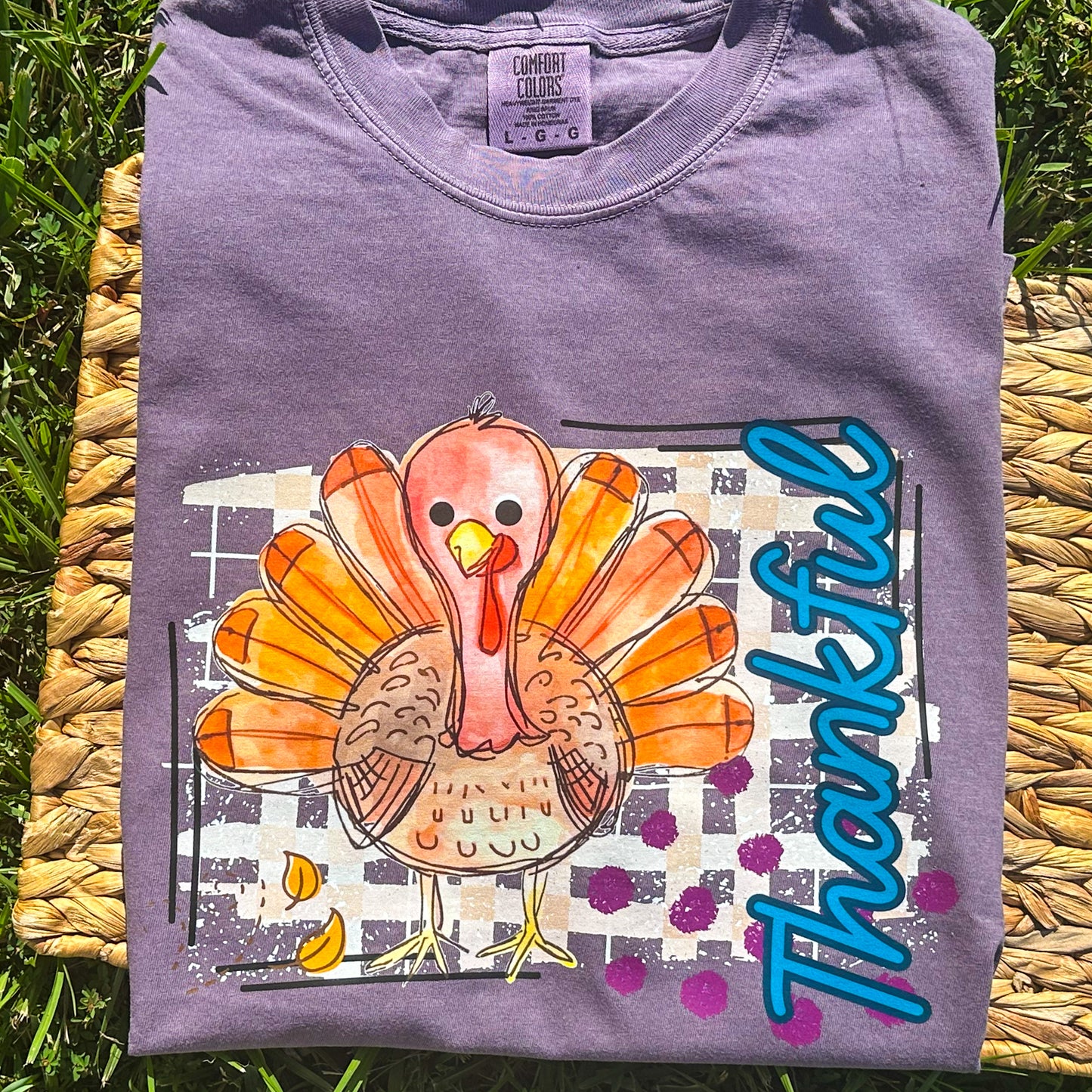 Thankful Watercolor Turkey