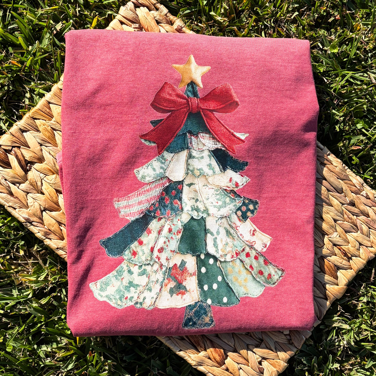 Patchwork Christmas Tree Shirt
