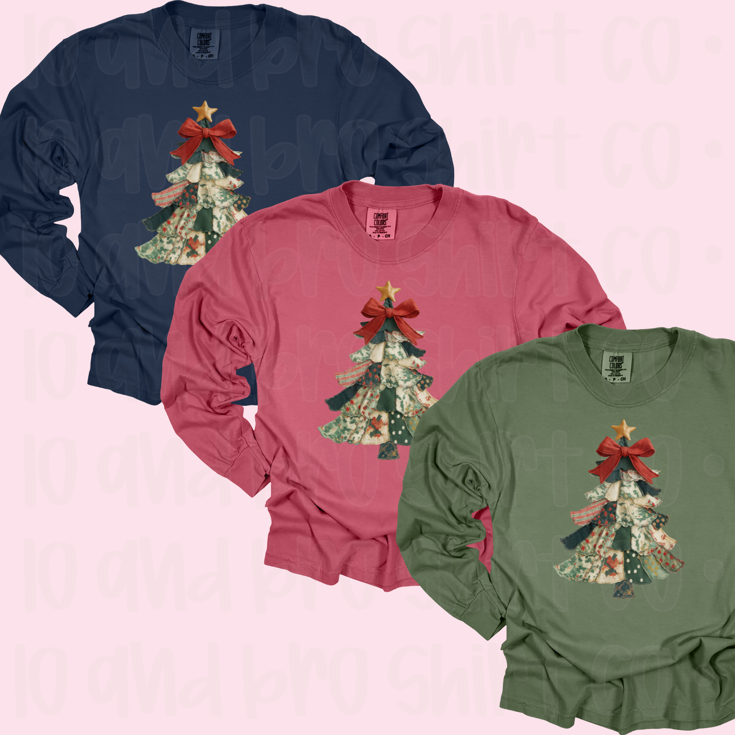 Patchwork Christmas Tree Shirt