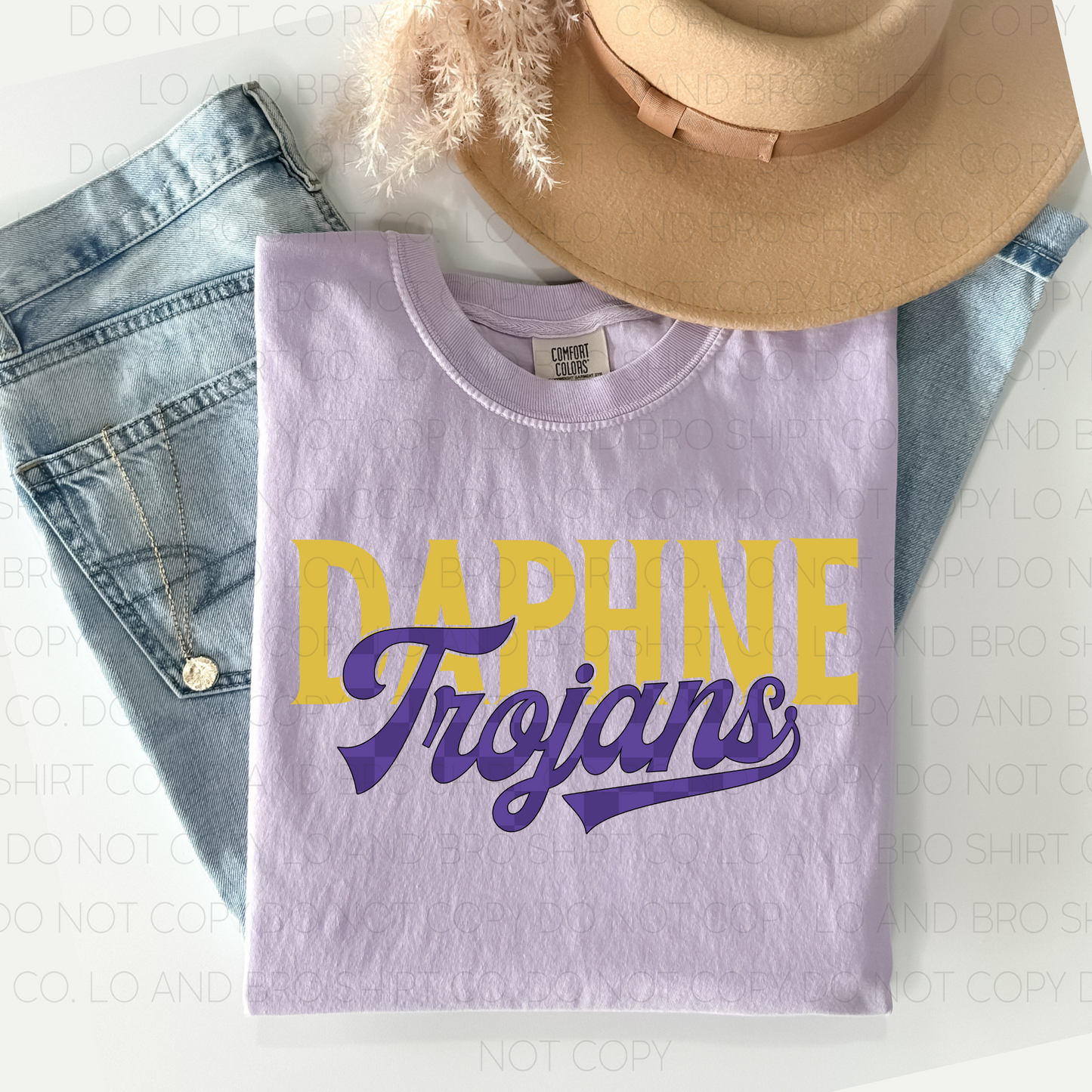 Retro Varsity Checkered Spirit Tee- customizable