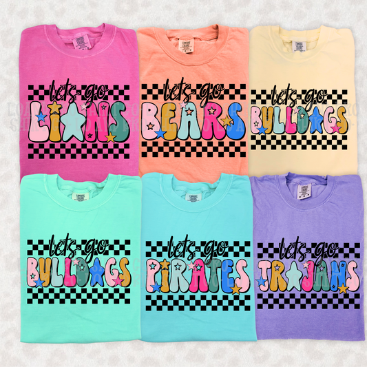 Colorful team tee