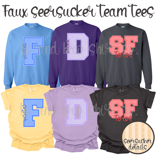 Faux Seersuckers Team Tee