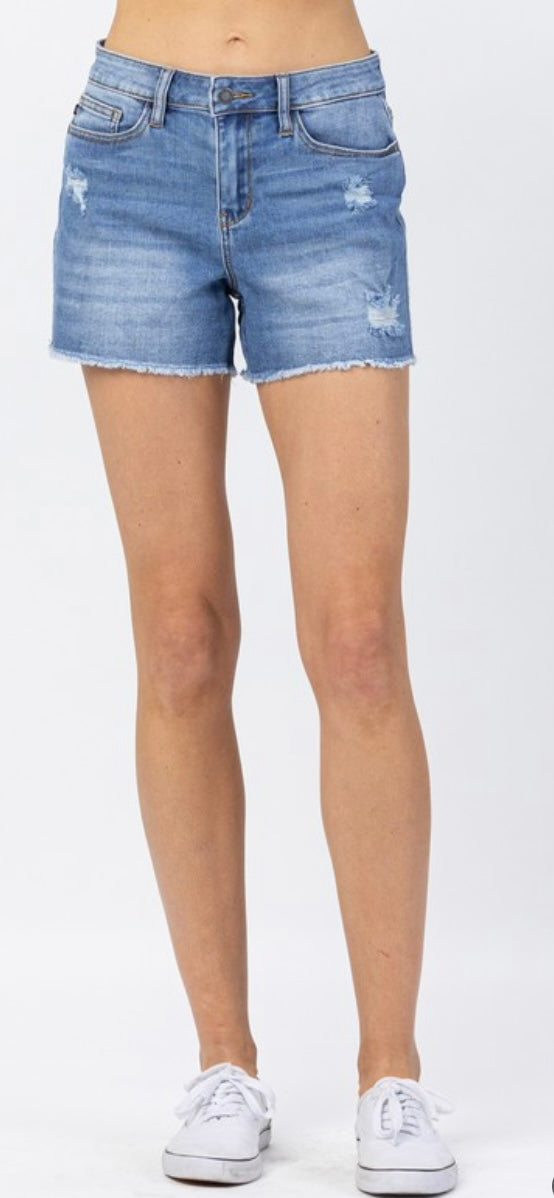 Judy Blue Distressed Shorts