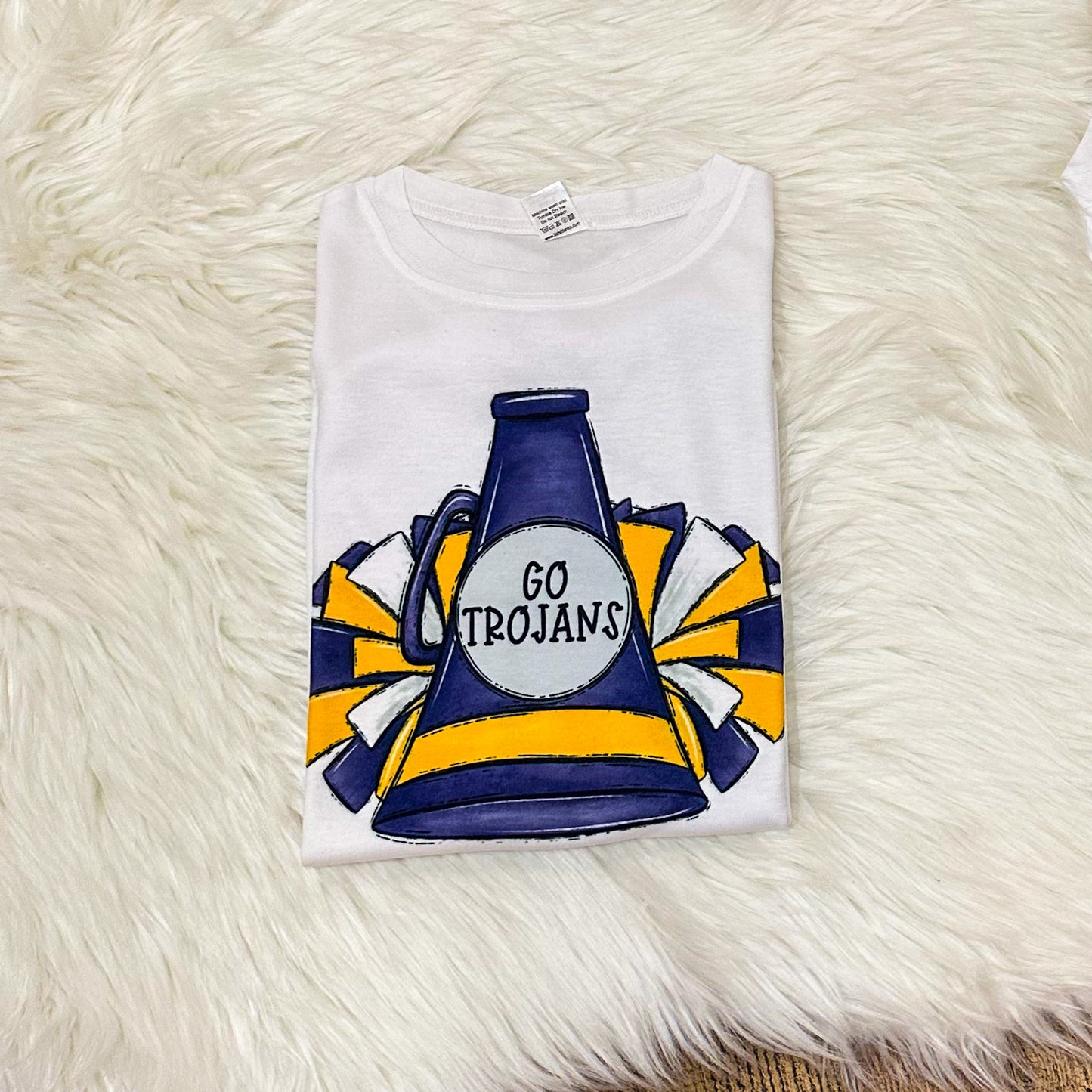 Personalized Megaphone Cheer Tee