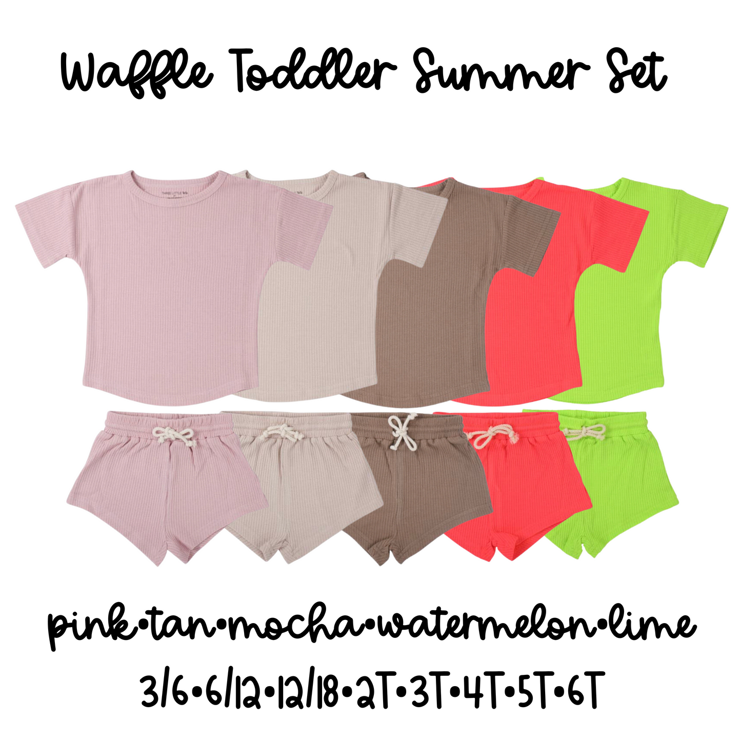 Waffle Toddler Set